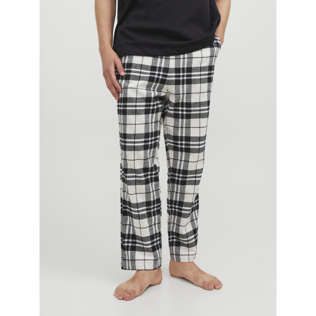 Jack & Jones Heren pyjamabroek flanel lange pijpen jacrimon pants geruit 12182711-Moonbeam large