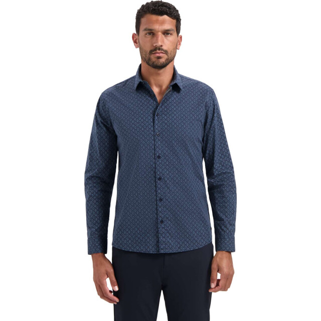 No Excess Shirt strech allover printed night 29430927-078 large