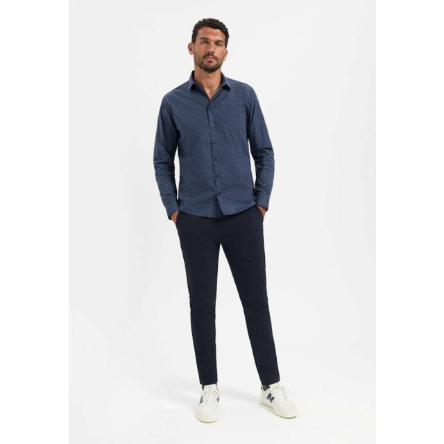 No Excess Shirt strech allover printed night 29430927-078 large