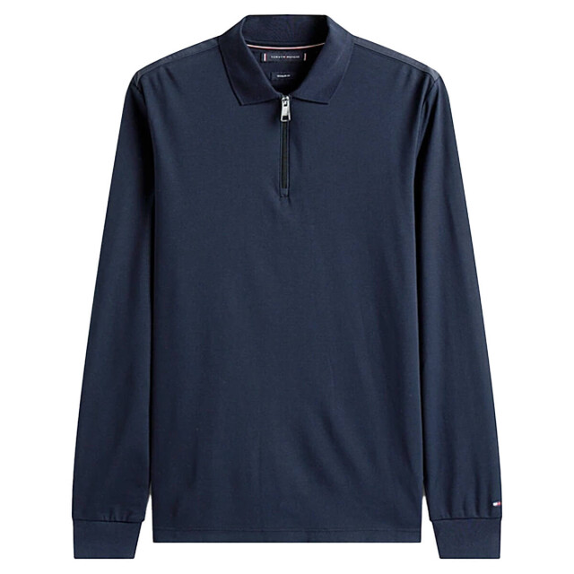 Tommy Hilfiger Polo lange mouw mw0mw42078 Tommy Hilfiger Polo lange mouw voor Heren in de kleur Licht blauw - Maat XXXL voor Heren in de kleur Licht blauw - Maat XXXL large