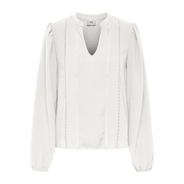 Jacqueline de Yong rachel life l/s v-neck top wvn 15355360 cloud dancer 06615.198.0123 large