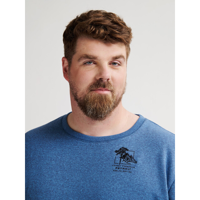 Petrol Industries Heren sweater m-3050-swr3090 5190 indie blue Petrol M 3050 SWR3090 5190IndieBlue large