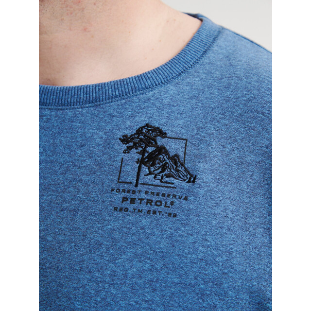 Petrol Industries Heren sweater m-3050-swr3090 5190 indie blue Petrol M 3050 SWR3090 5190IndieBlue large