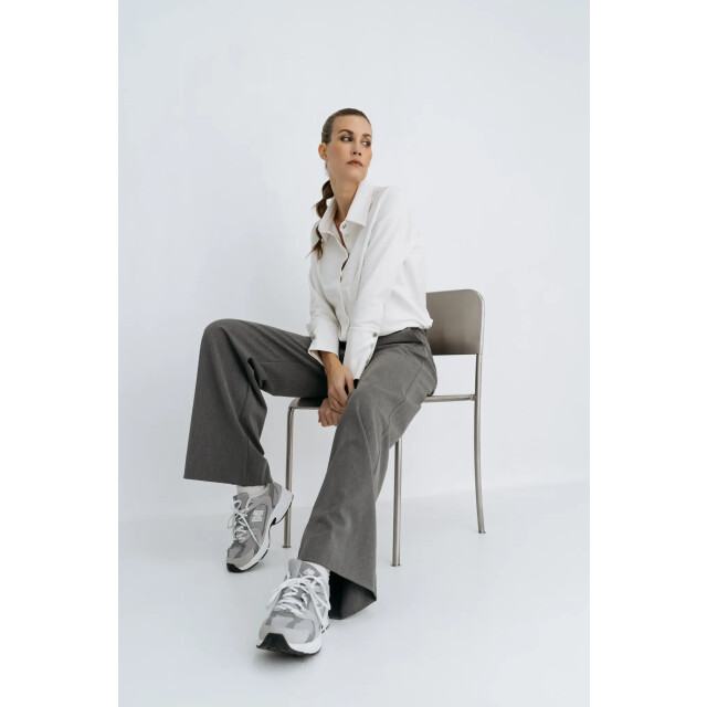 Zizo Hally pants fa25.hally.008 grey melange FA25.HALLY.008 large