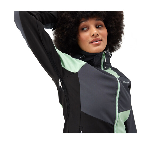 Regatta Dames desoto ix soft shell jas UTRG9370_quietgreensealgrey large