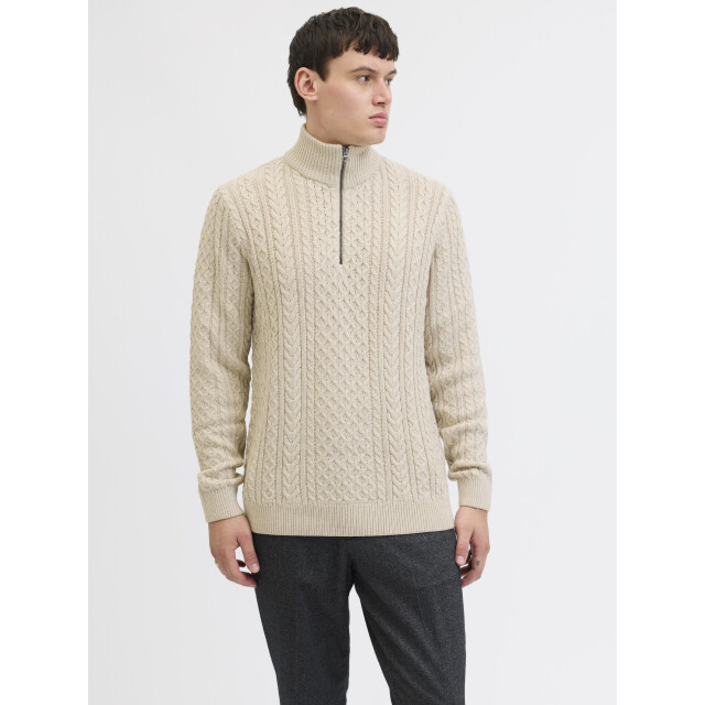 Jack & Jones Jprblusean knit cable half zip sn 12283487 large