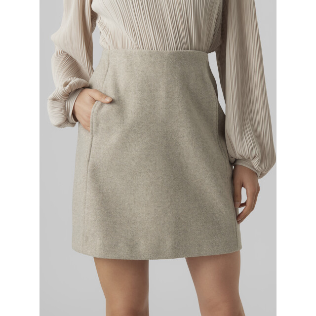 Vero Moda vmfortuneallison hw short skirt ga 10253954 silver mink 06411.185.0003 large