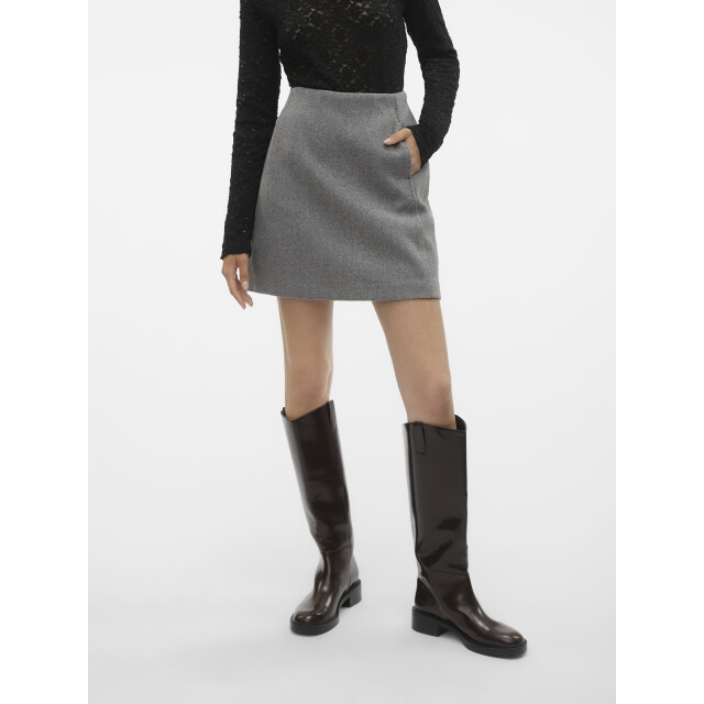 Vero Moda vmfortuneallison hw short skirt ga 10253954 medium grey 06411.940.0019 large