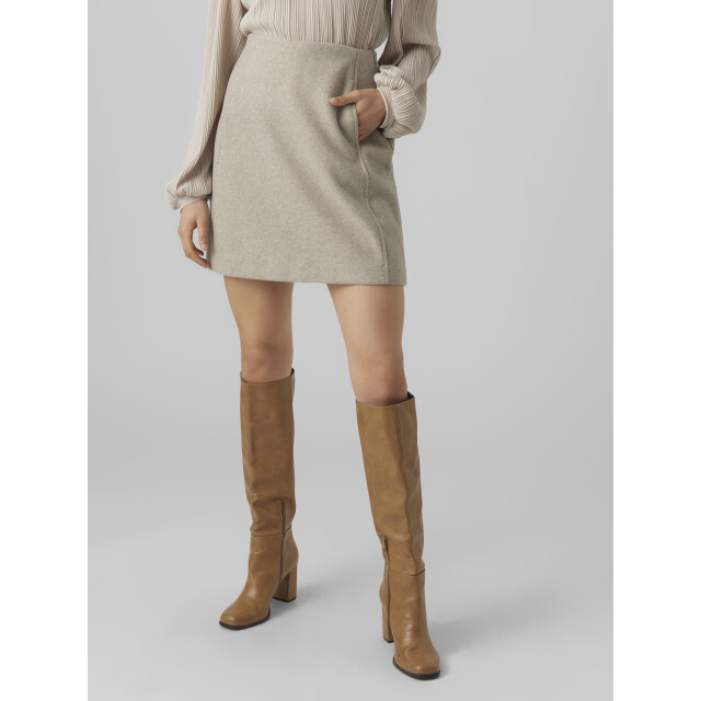 Vero Moda vmfortuneallison hw short skirt ga 10253954 silver mink 06411.185.0003 large