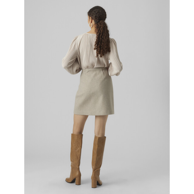 Vero Moda vmfortuneallison hw short skirt ga 10253954 silver mink 06411.185.0003 large