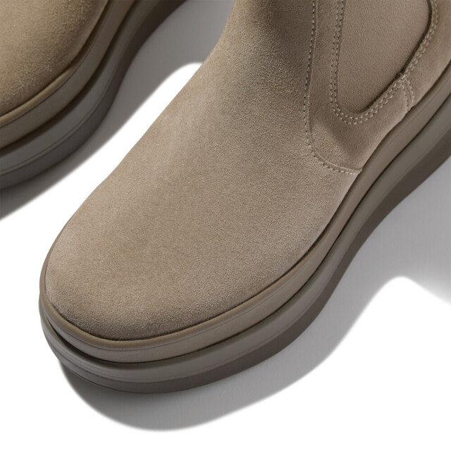 FitFlop F-mode stack suede chelsea boots E2K large