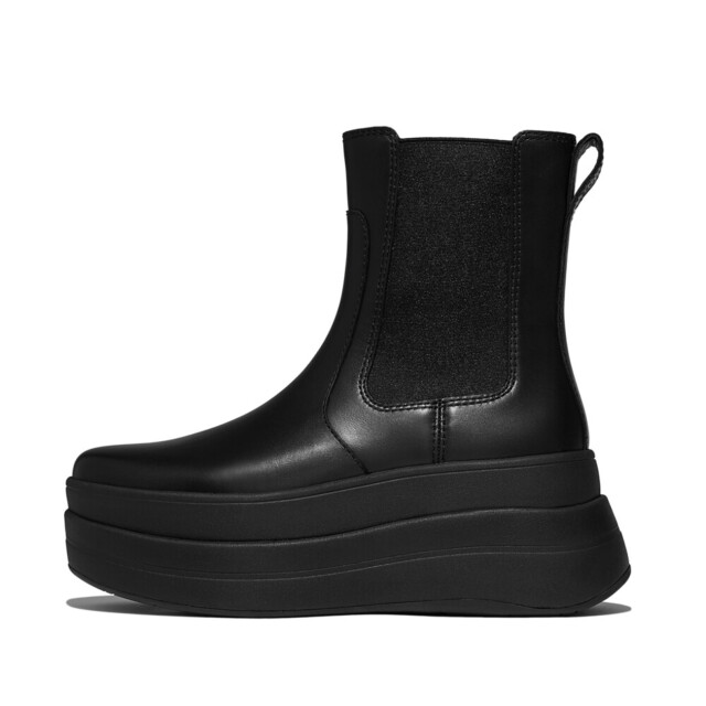 FitFlop F-mode stack leather chelsea boots E2J large