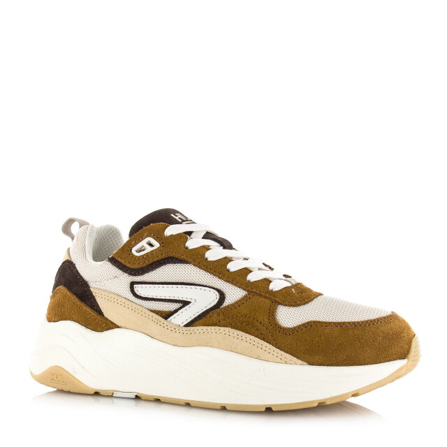 Hub  Glide light beige/off white/cognac lage sneakers heren M6104S43-S23-C10 large