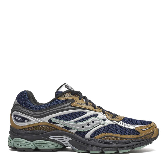 Saucony Progrid omni 9 brown navy lage sneakers unisex S70832-9 large