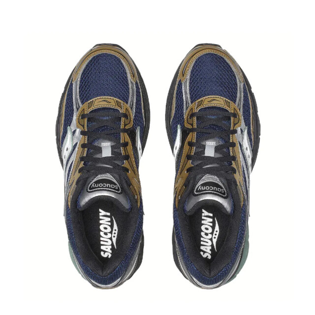 Saucony Progrid omni 9 brown navy lage sneakers unisex S70832-9 large