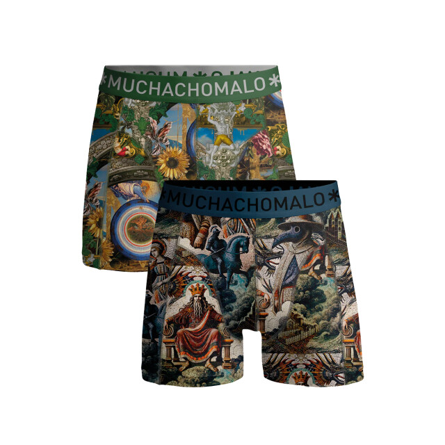 Muchachomalo Boys 2-pack boxer shorts premodern PREMODERN1010-04J large