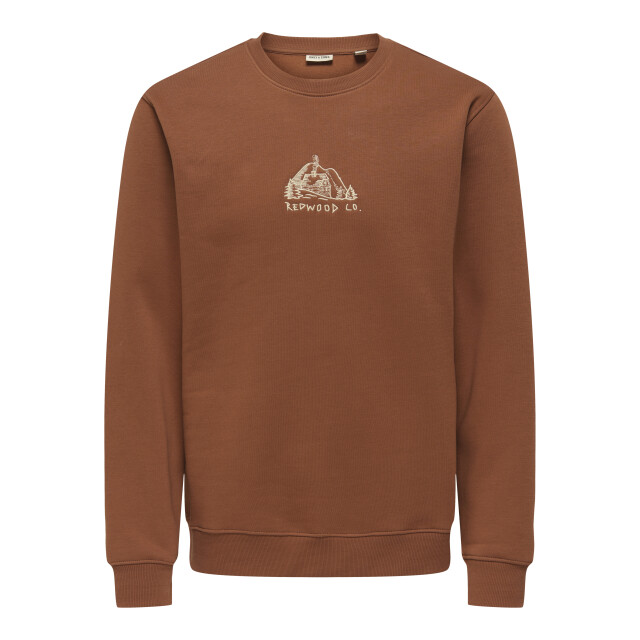 Only & Sons onsconnor simple life reg ls crew s 22035961 sequoia 05735.640.0005 large