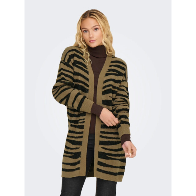 Jacqueline de Yong Lorraine animal l/s long cardigan 15328366 large