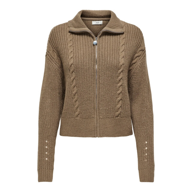 Jacqueline de Yong Justy ice l/s short zip cardigan 15315058 large