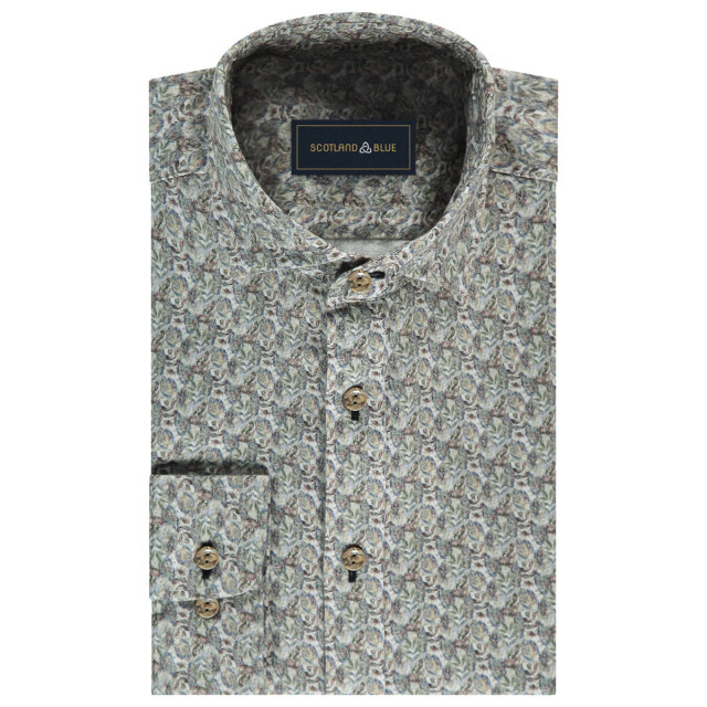 Scotland Blue Overhemd lange mouw 25307ma16sb Scotland Blue Overhemd lange mouw 25307MA16SB large