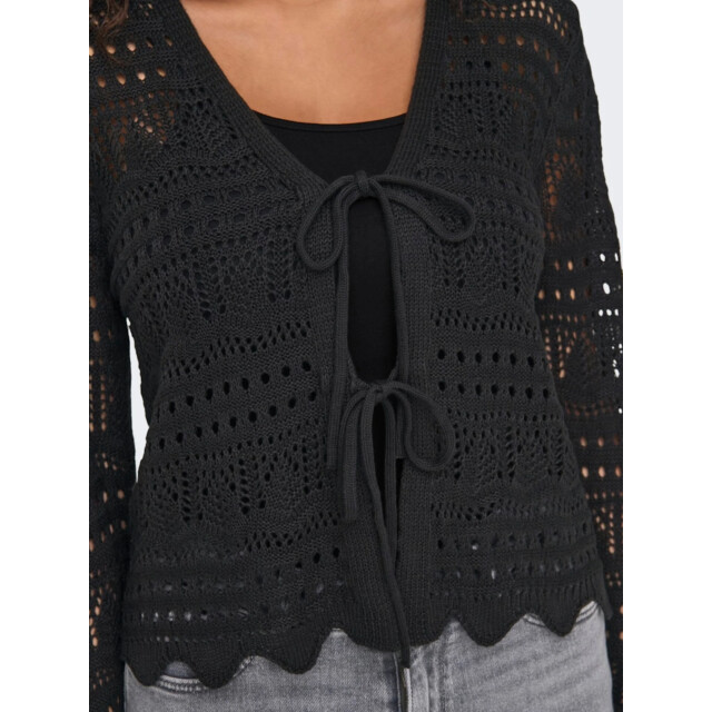 Jacqueline de Yong Sun lay l/s v-neck tie cardigan 15347234 large