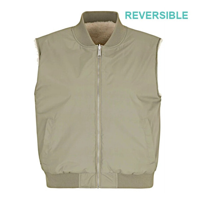 Covered Bodywarmer terry light green Terry - Light green large