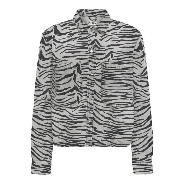 Only Onlcassie ls zebra shirt dnm sik 15355830 large