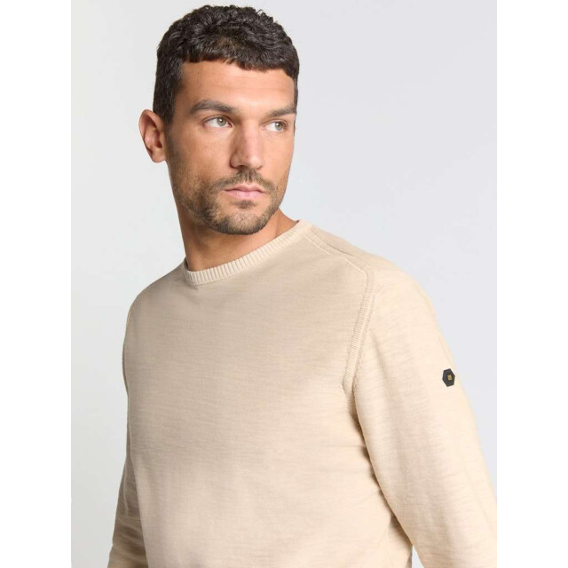 No Excess Pullover crewneck garment dyed + st cement N2102-122 large