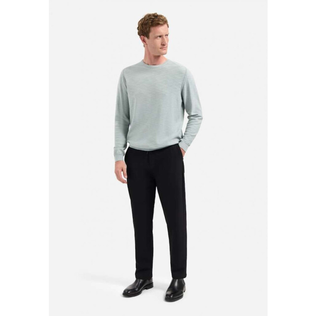 No Excess Pullover crewneck garment dyed + st dusty blue N2102-138 large