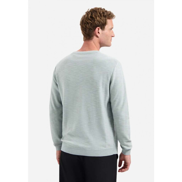 No Excess Pullover crewneck garment dyed + st dusty blue N2102-138 large