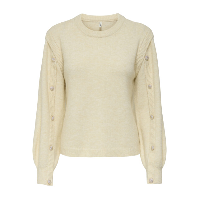 Only onlrene life ls button o-neck cs kn 15358576 egret 06712.198.0233 large