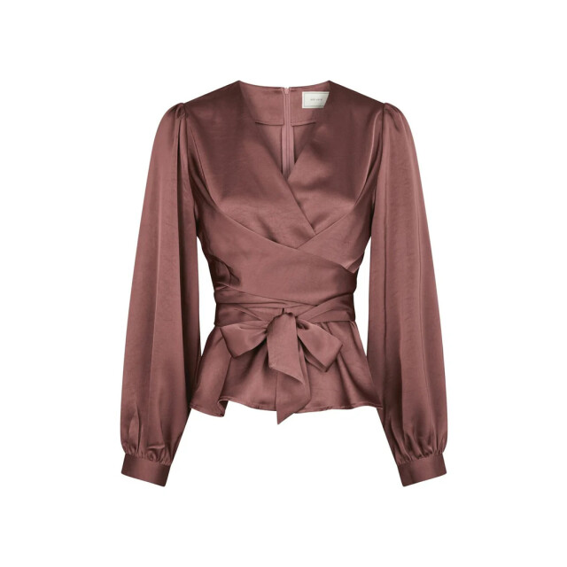 Neo Noir rista heavy sateen blouse 164803 393 dark rose 06615.625.0012 large Neo Noir rista heavy sateen blouse 164803 393 dark rose 06615.625.0012 large