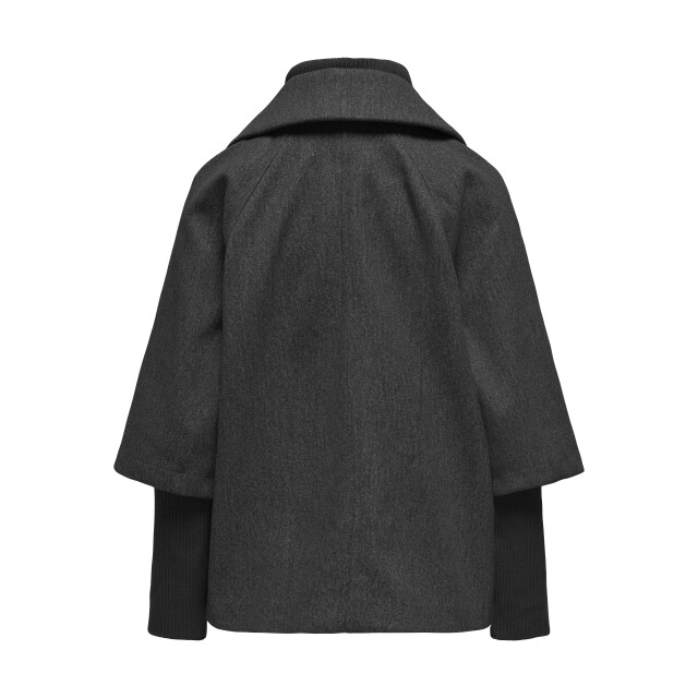 Jacqueline de Yong hannah life short jacket otw hab 15337889 dark grey melange 06111.970.0010 large