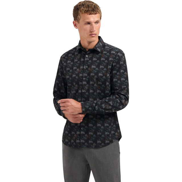 No Excess Shirt allover printed structure str night 29400936-078 large