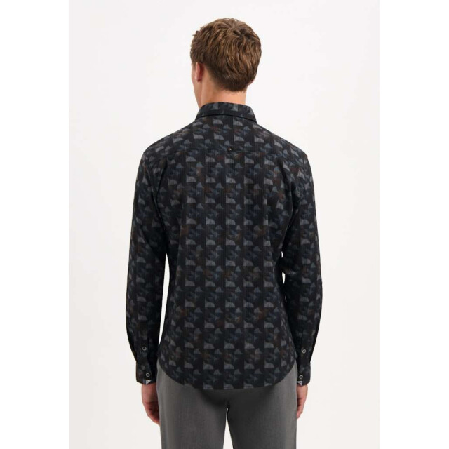 No Excess Shirt allover printed structure str night 29400936-078 large