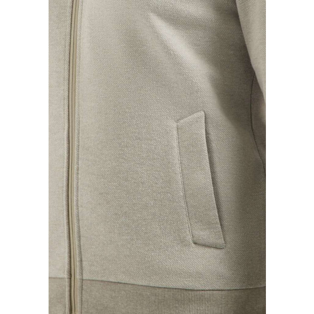No Excess Sweater full zip college collar twi sand 29100916-015 large