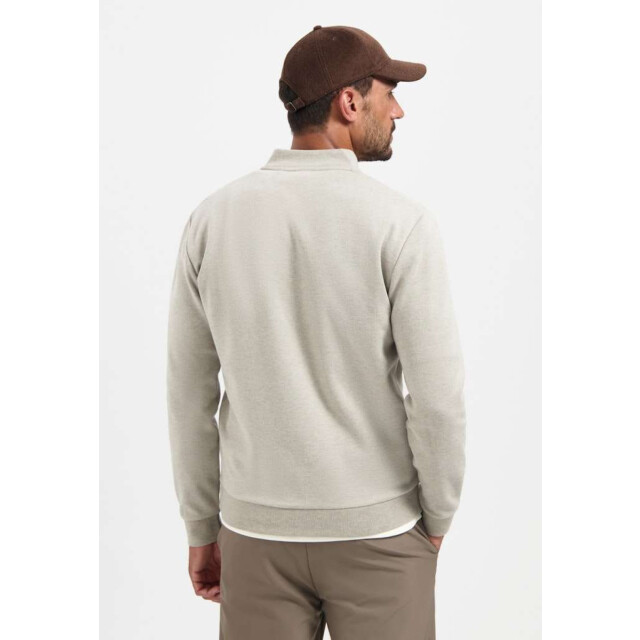 No Excess Sweater full zip college collar twi sand 29100916-015 large