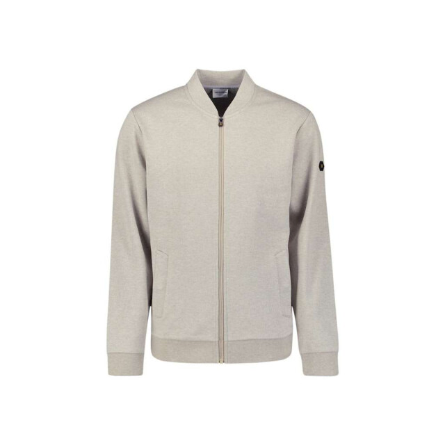 No Excess Sweater full zip college collar twi sand 29100916-015 large