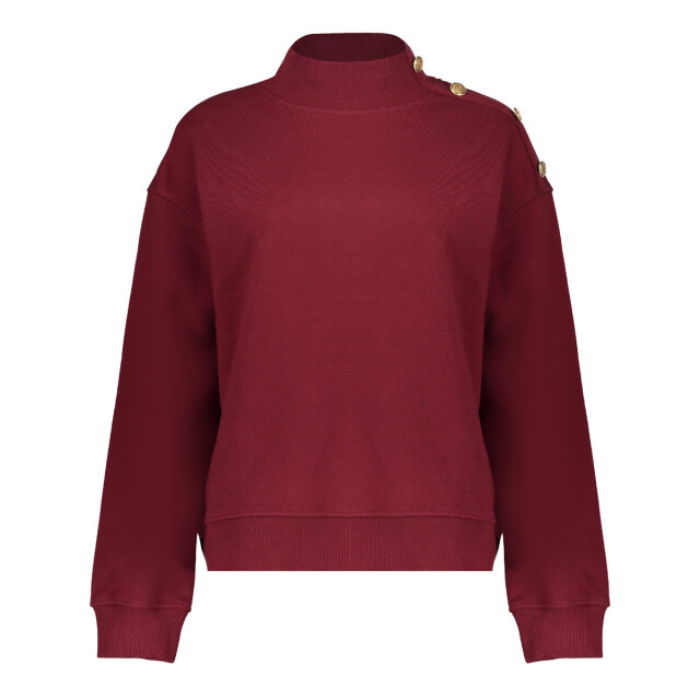Geisha 52600-41 480 sweater with buttons at shoulder burgundy 52600-41 480 large