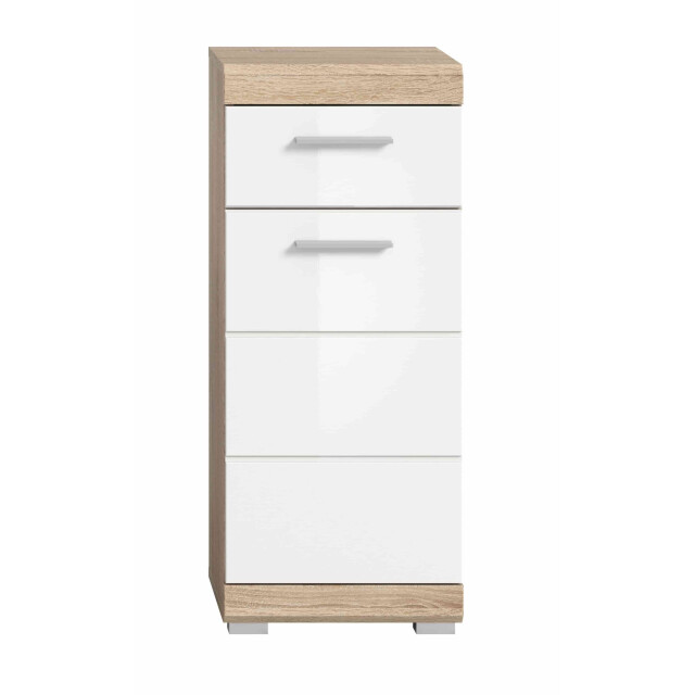 Furnilux Lambada staande kast wit hoogglans mdf tz sonoma nb 3254382 large