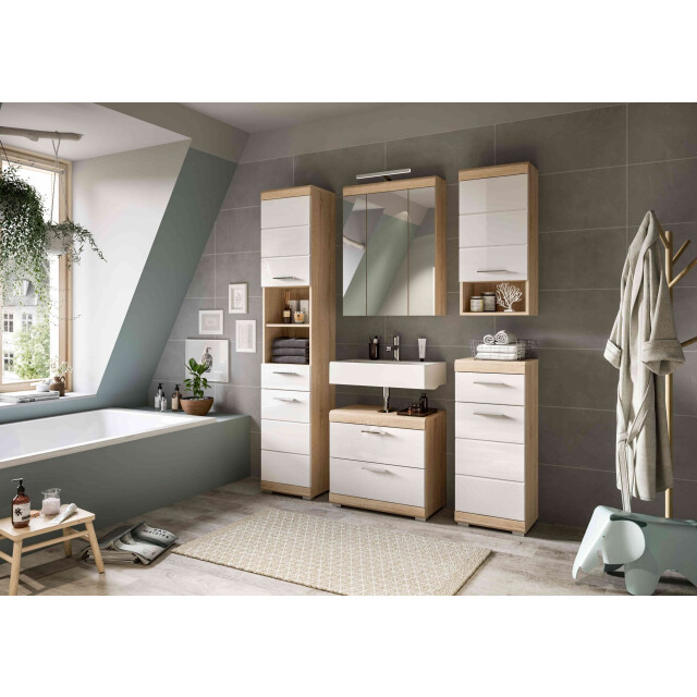Furnilux Lambada badkamercombinatie hoogglans mdf tz nb 3253923 large