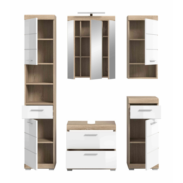 Furnilux Lambada badkamercombinatie hoogglans mdf tz nb 3253923 large