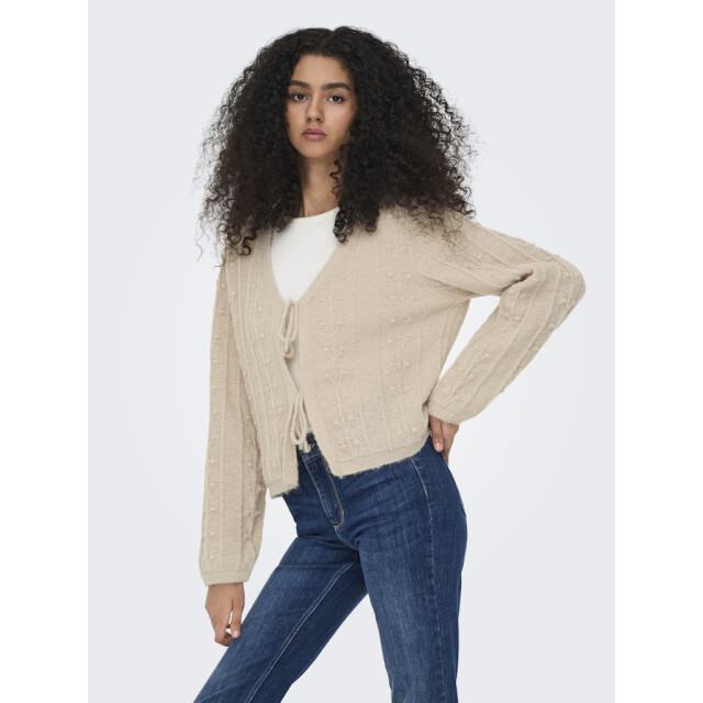 Jacqueline de Yong Jdysigrid life ls tie cardigan knt beige 4249.05.0004 large