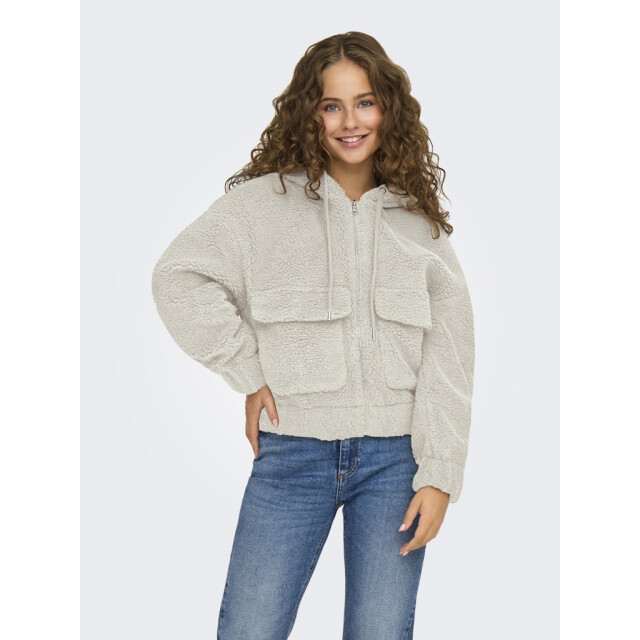 Only Onltanja teddy hood jacket otw noos beige 4509.05.0017 large