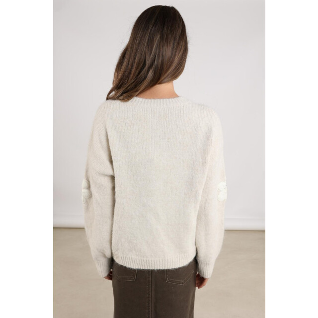 Nukus Chiaca pullover flower ecru dessin 4219.08.0014 large
