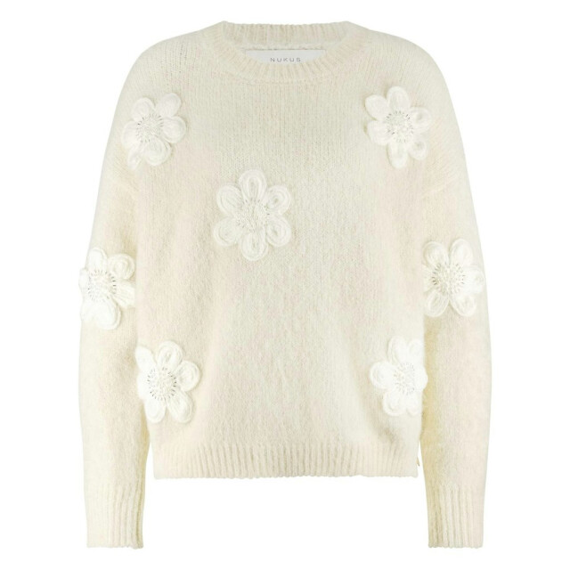 Nukus Chiaca pullover flower ecru dessin 4219.08.0014 large