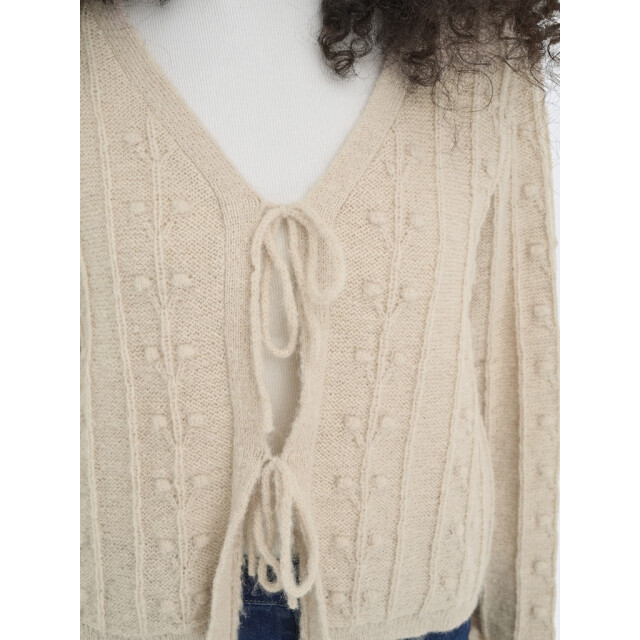 Jacqueline de Yong Jdysigrid life ls tie cardigan knt beige 4249.05.0004 large