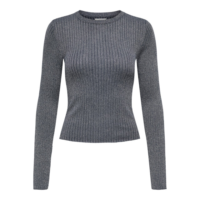 Jacqueline de Yong Jdyplum lurex ls o-neck pullover knt navy 4219.37.0029 large