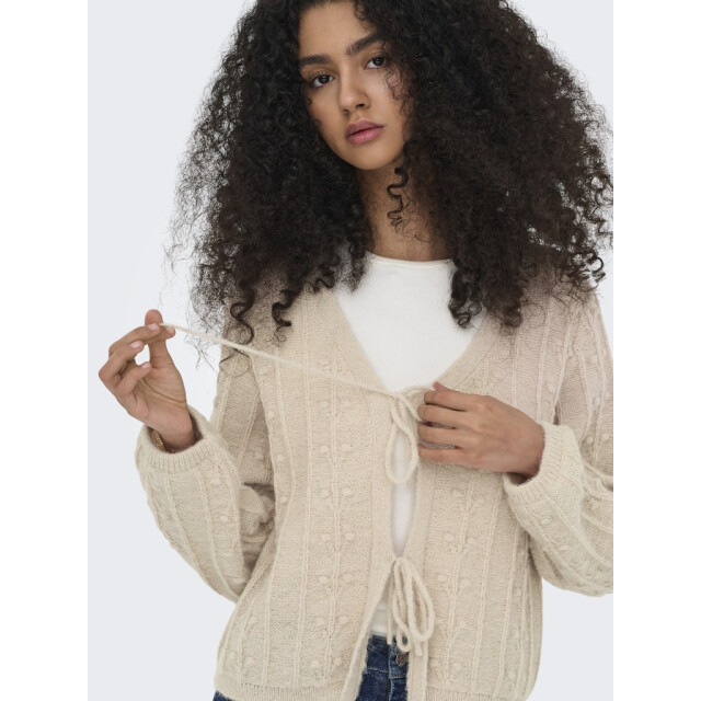 Jacqueline de Yong Jdysigrid life ls tie cardigan knt beige 4249.05.0004 large