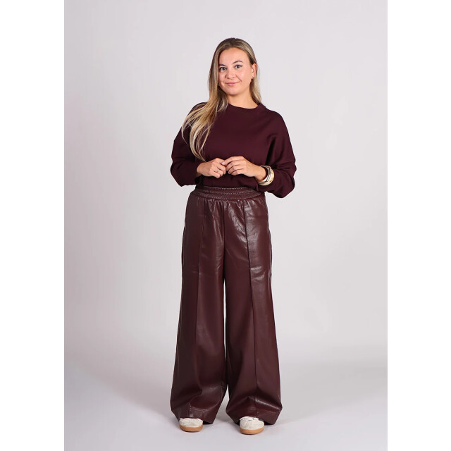 FRNCH Michaux lakleren broek bordeaux 9610153197896 large